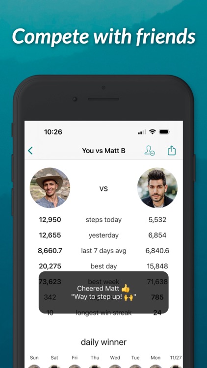 StepUp Pedometer Step Counter