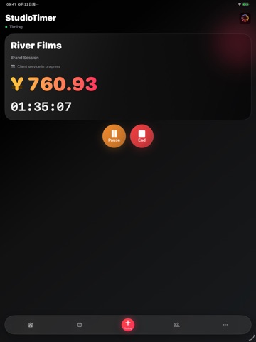 StudioTimer - Time Billing Pro iPad screenshot
