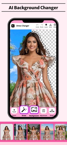 AI Women Fashion Photo Editor iPhone screenshot