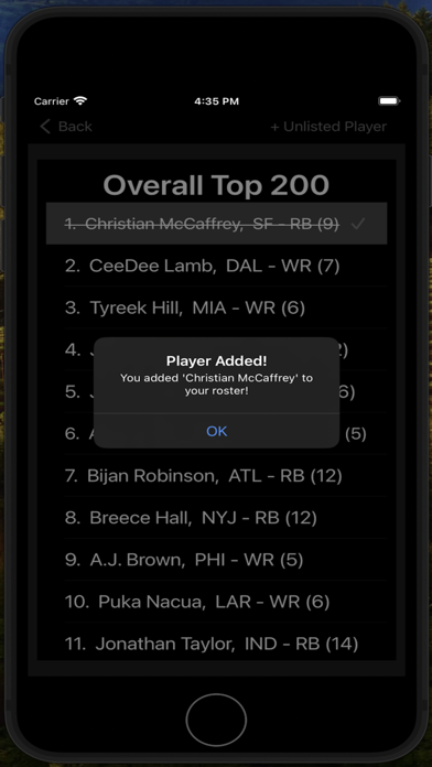 Screenshot #3 pour Fantasy FB Draft Kit