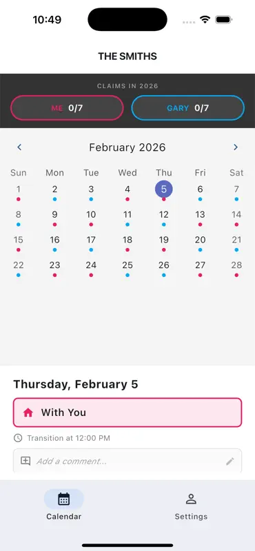 Child Custody Calendar screenshot 8 of 10