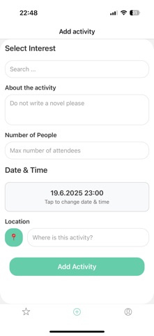 Hubbin' app screenshot