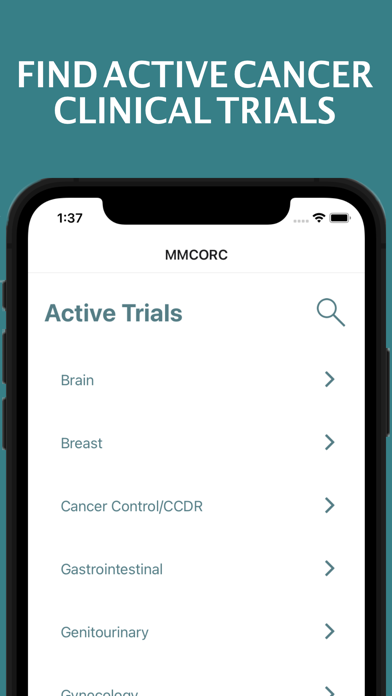 MMCORC iPhone screenshot 1 - Medical app