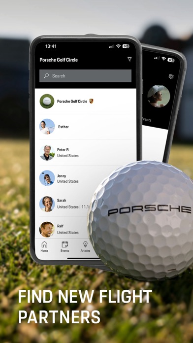 Porsche Golf Circle App Screenshot