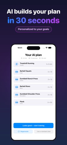 GymCraft: AI Workout Planner iPhone screenshot