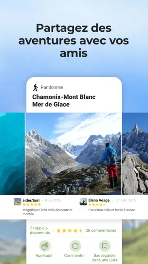 Capture d'écran de Wikiloc - Itinéraires Du Monde sur iPhone 8