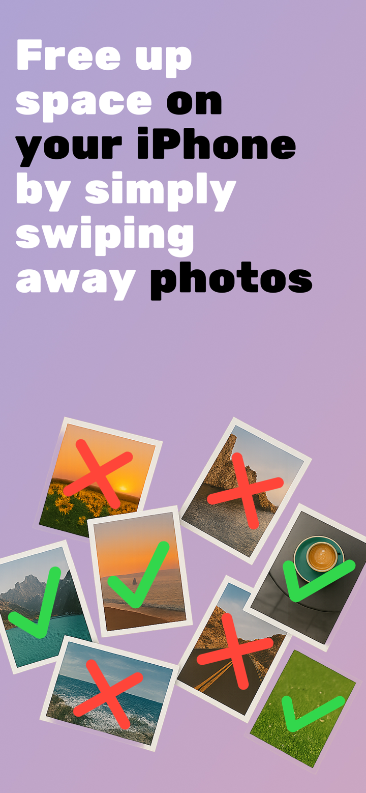 Photo delete swipe & Free up screenshot 1
