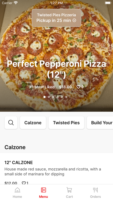 Twisted Pies iPhone screenshot 2 - Food & Drink app