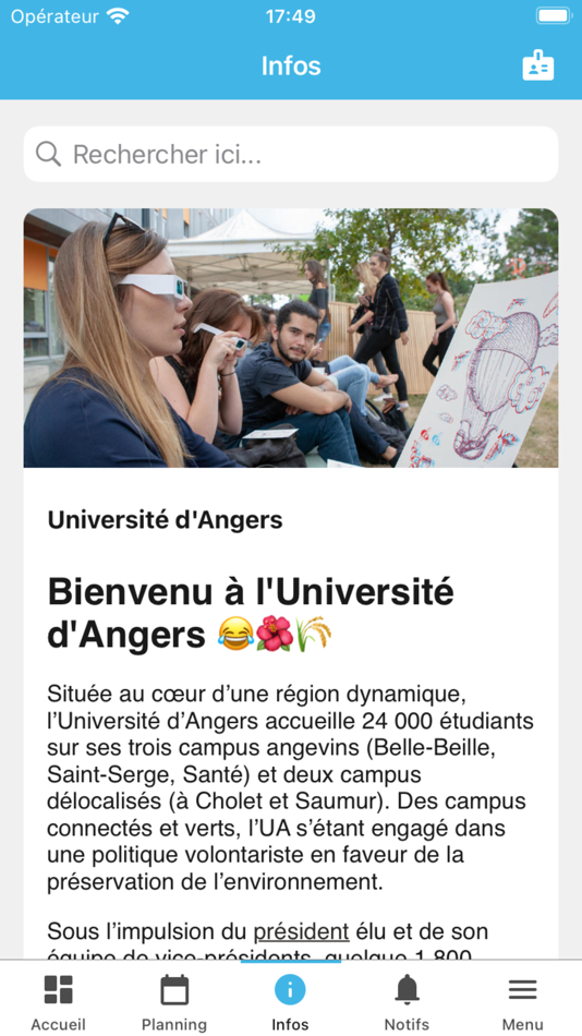#2. UnivAngers (iOS) 由: Universite d'Angers