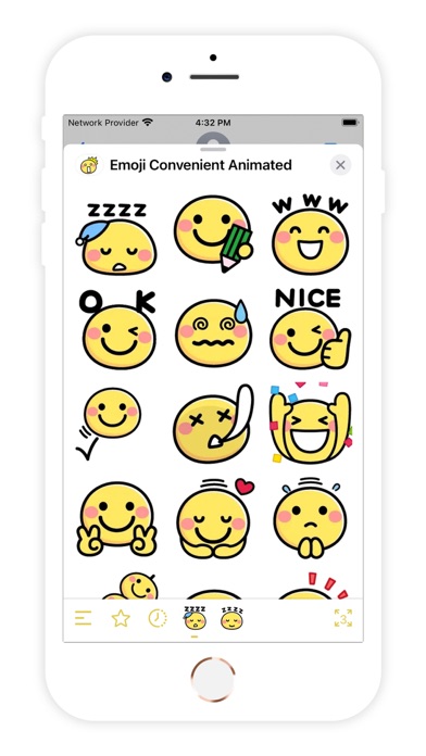 Emoji Convenient Animated iPhone screenshot 1 - Stickers app