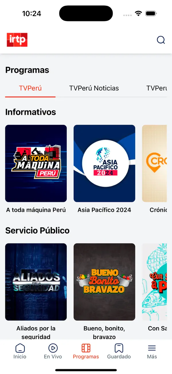 Screenshot #3 pour TVPERÚ APP