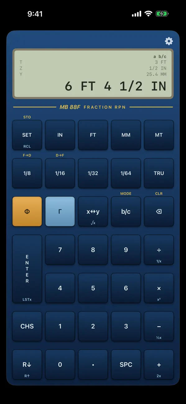 #2. MB-88F Fractional Calculator (iOS) Ved: Maxwell Bayman