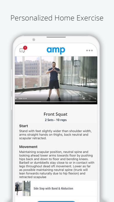 AMP Health Screenshot