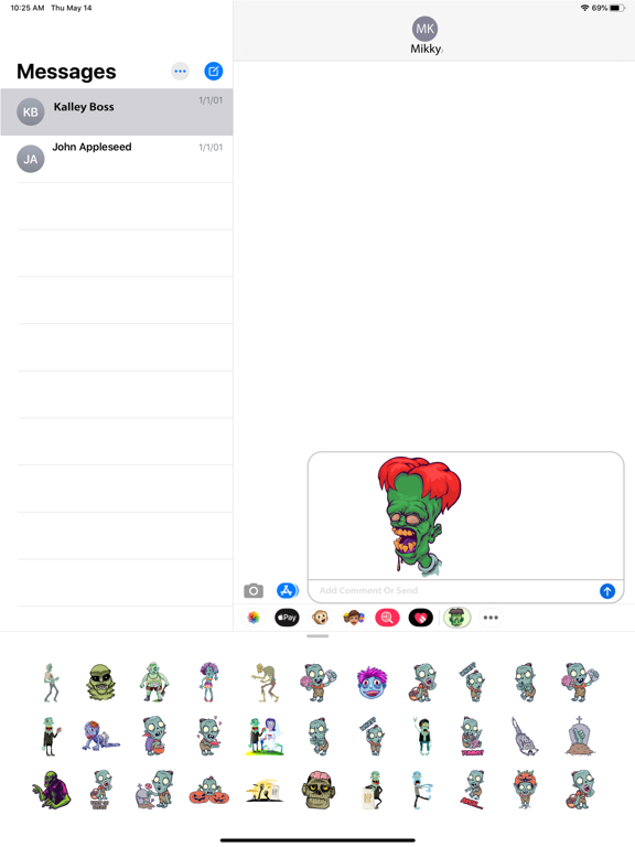 Screenshot #6 pour Zombie Survival Stickers