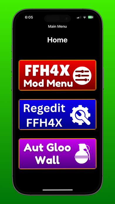 FFH4X Sensi Regedit Screenshot