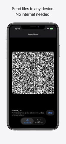 AirQR: QR Code File Transfer Screenshot 1 of 4