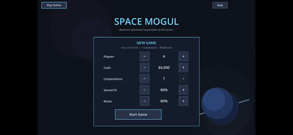 Captura de pantalla de Space Mogul en iPhone 1