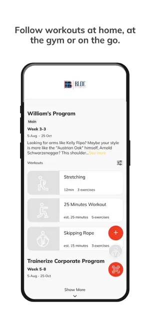 Bloc Fitness screenshot 3