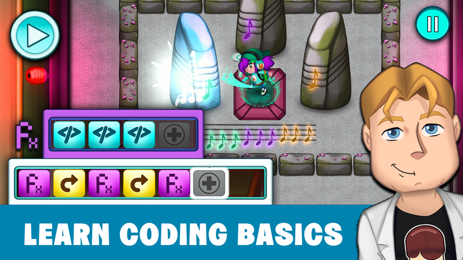 #6. Coding Games Kids: Glitch Hero (iOS) 由: Didactoons Games SL