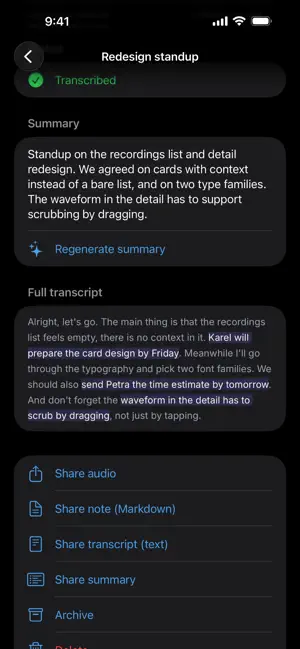 WizardNote: AI Voice Recorder screenshot 4