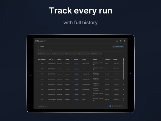 Screenshot #5 pour Pipedash - CI/CD Monitoring