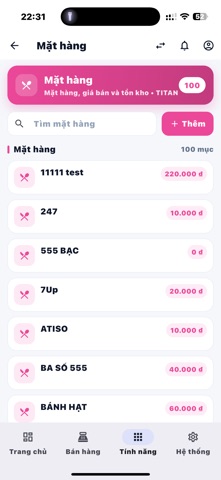 Phần mềm tính tiền In Bill screenshot