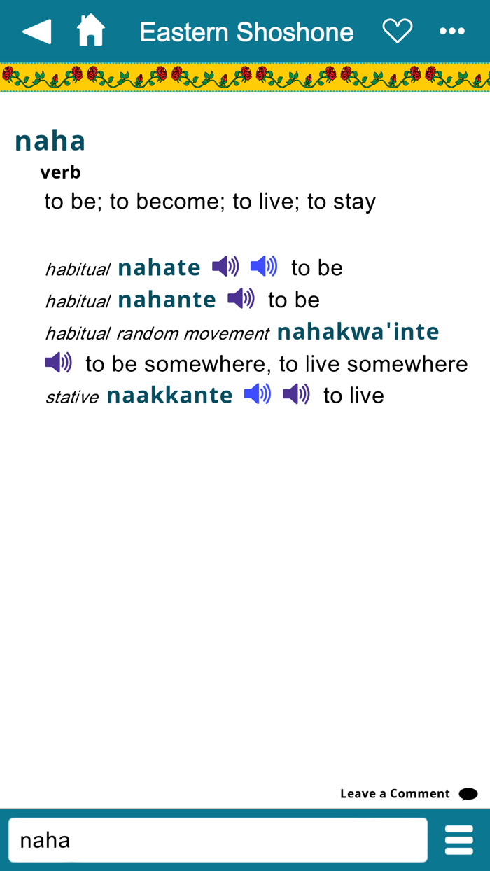 Eastern Shoshone Dictionary