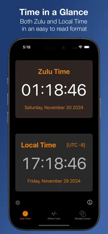 Zulu Time screenshot 1 of 5