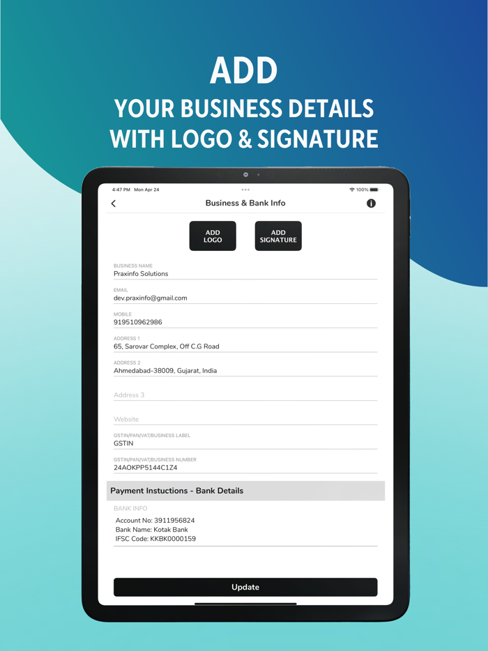Estimate  Invoice - Maker