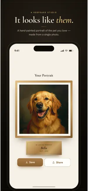 Pet Heirloom Memorial Portrait screenshot 1