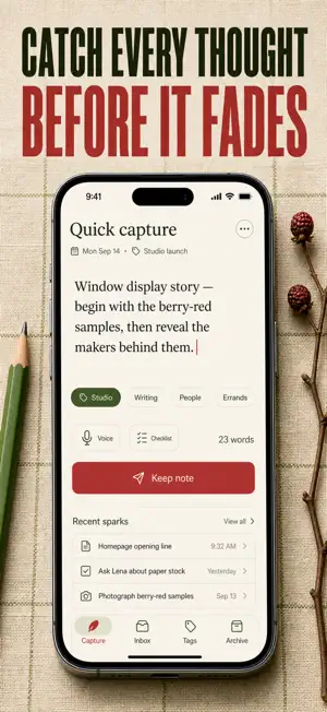 Quick Notes: Ideas & Tags screenshot 1