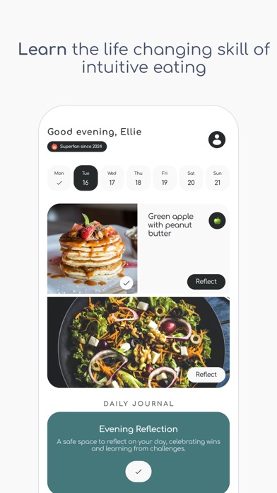 Intuitive Eating Journal Munch Screenshot