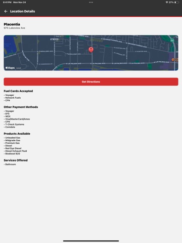 SC Fuels Site Locator iPad screenshot