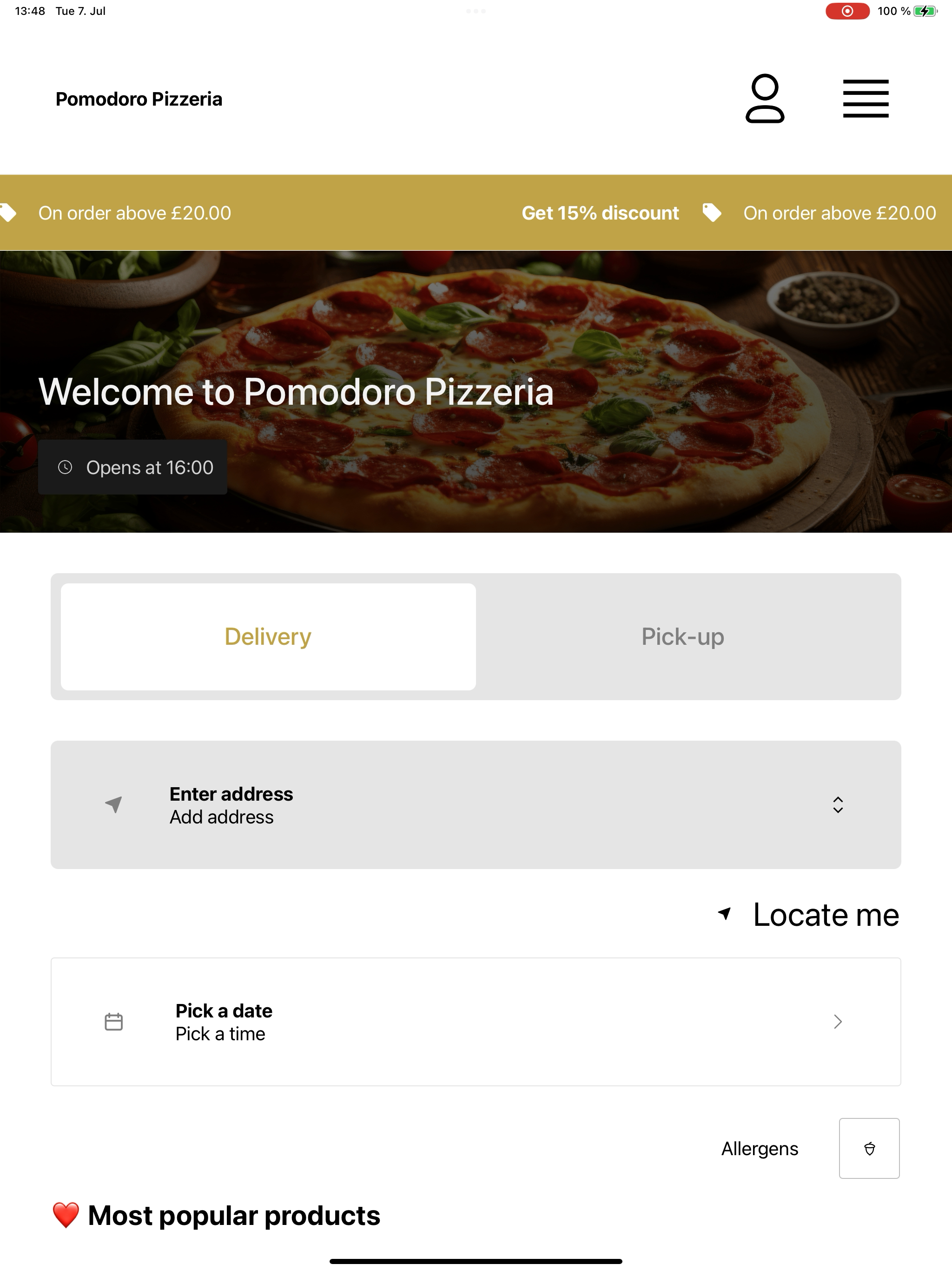 Pomodoro Pizzeria screenshot 10