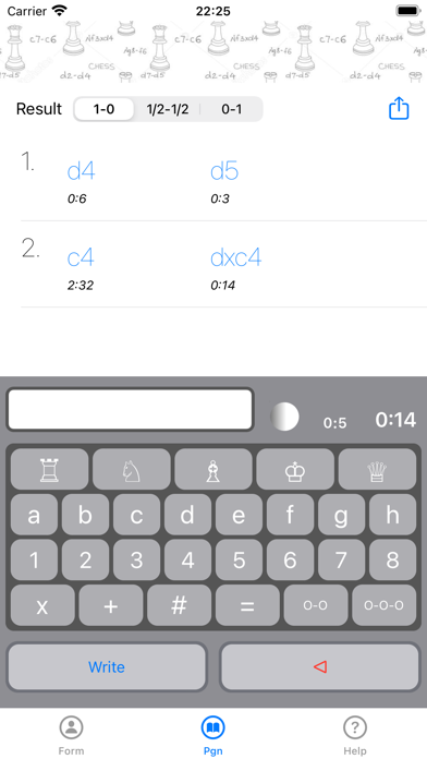 Chess worksheet Screenshot