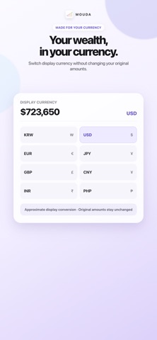 Mouda — Net Worth Tracker Screenshot 6 of 8