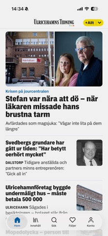 Ulricehamns Tidning screenshot
