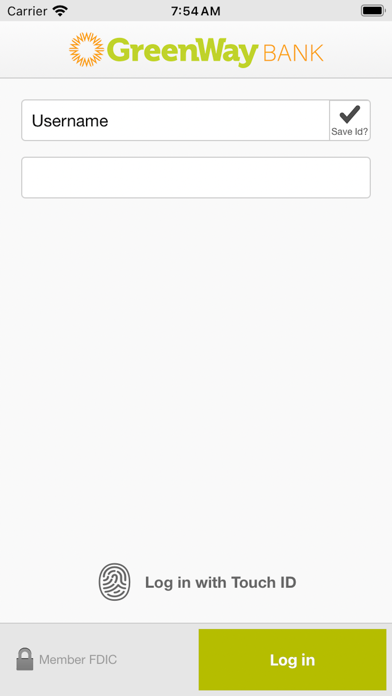 GreenWay Bank Business Screenshot