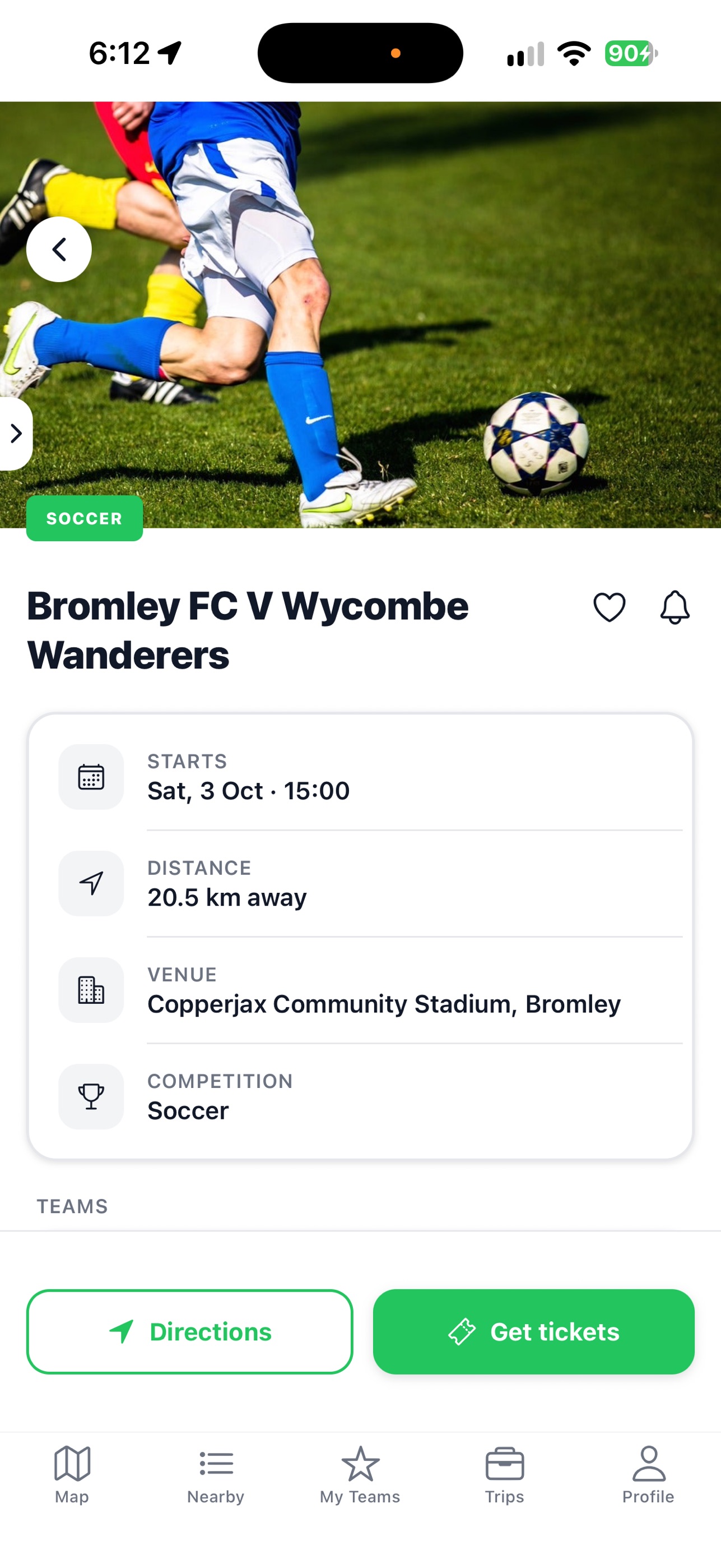 Screenshot 10 of SportFinder – Games Near You