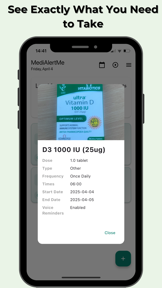 MediAlertMe Meds Reminder screenshot