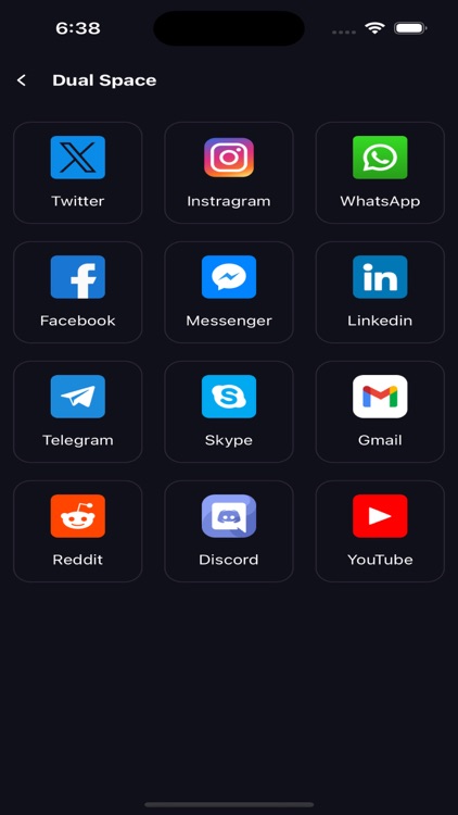Multiple Accounts: Dual Spaces