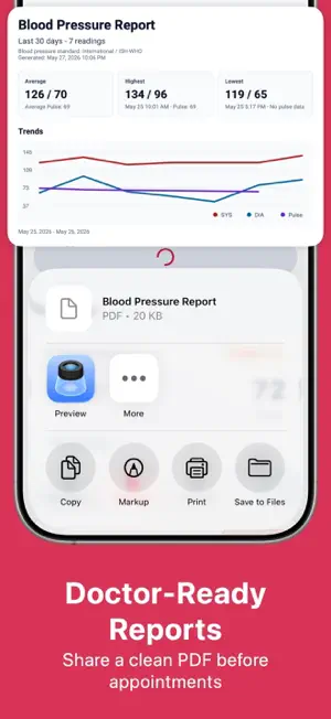 Blood Pressure: BP Log Tracker screenshot 4