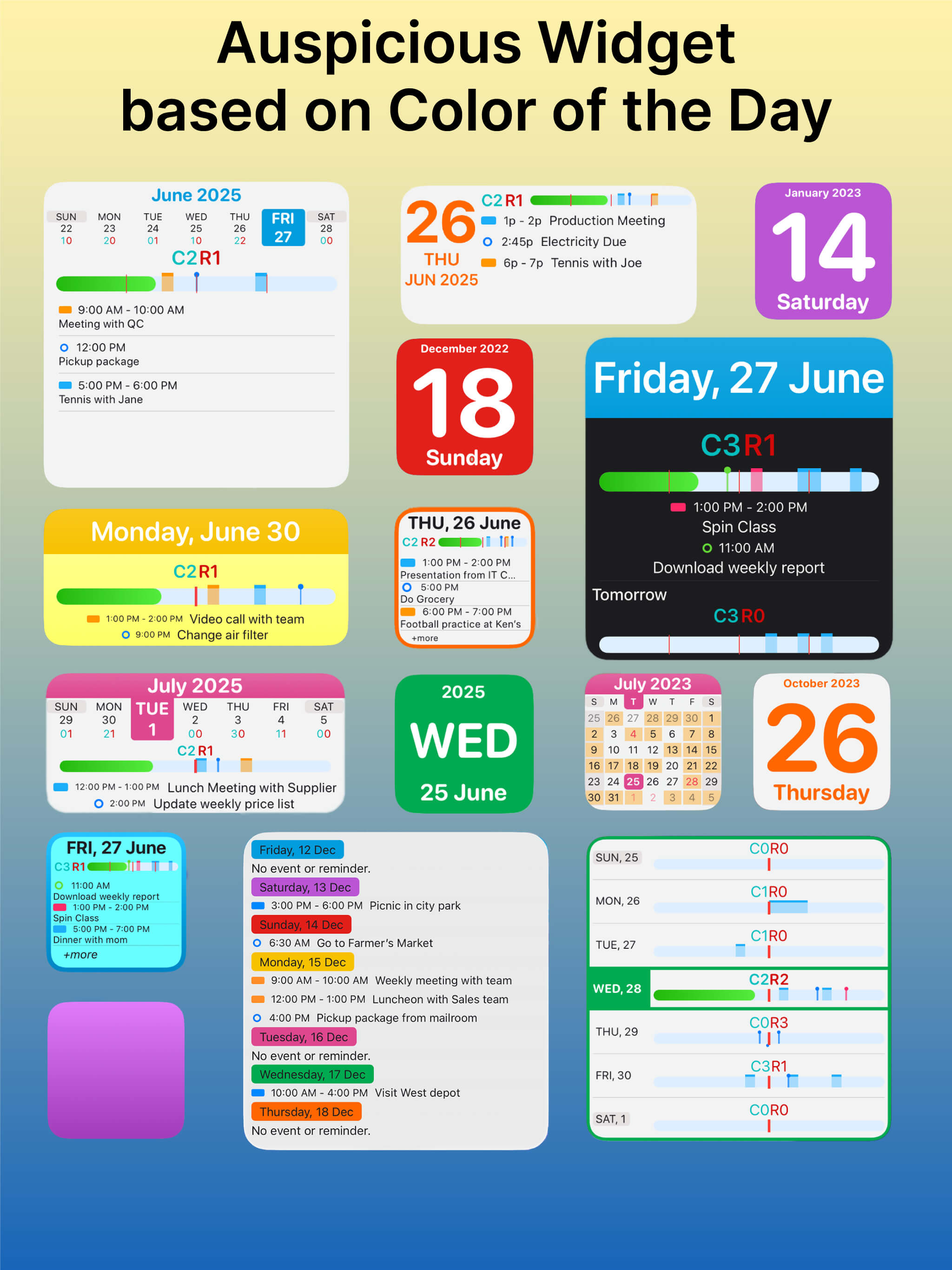 MyDayWidget - Calendar Widgets