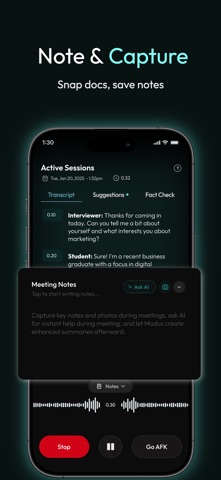 Modus: AI Meeting Assistant Screenshot 4 of 10