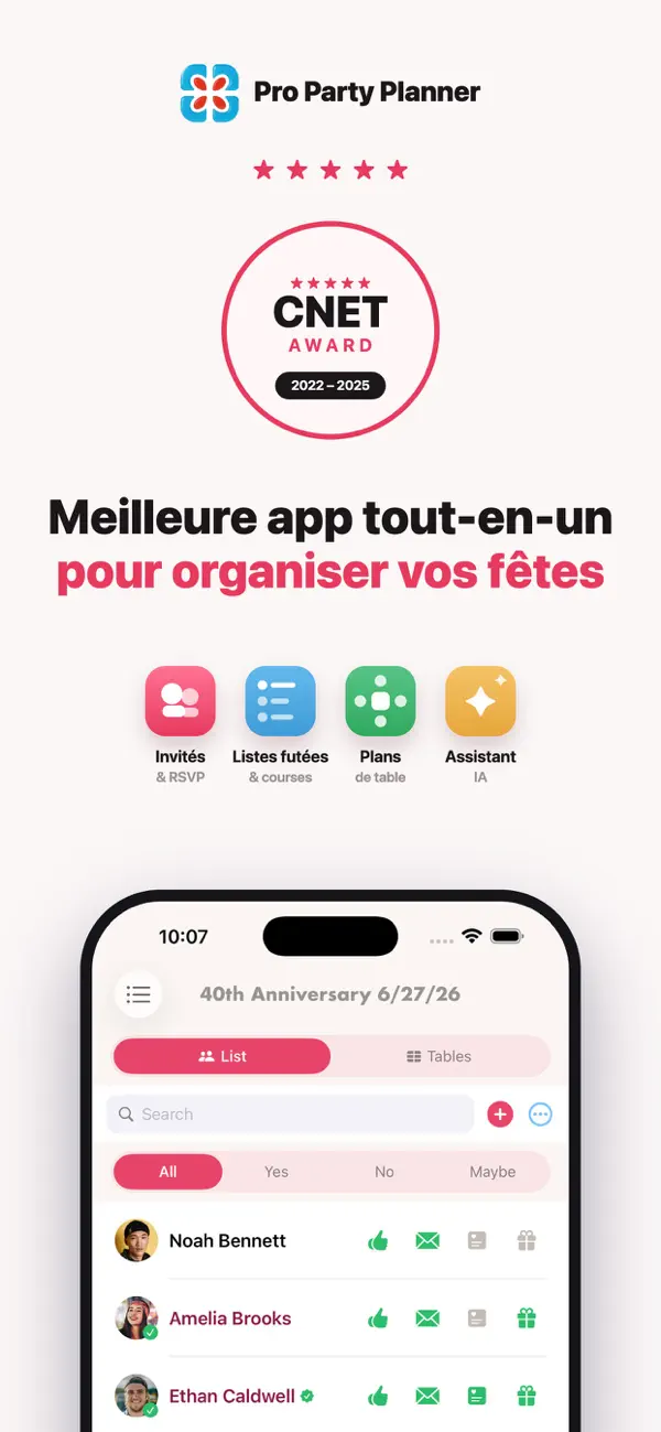 Screenshot #1 pour Pro Party Planner