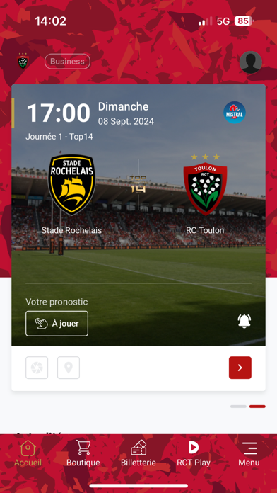 Rugby Club Toulonnais Screenshot