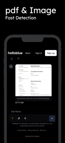 Helloblue screenshot