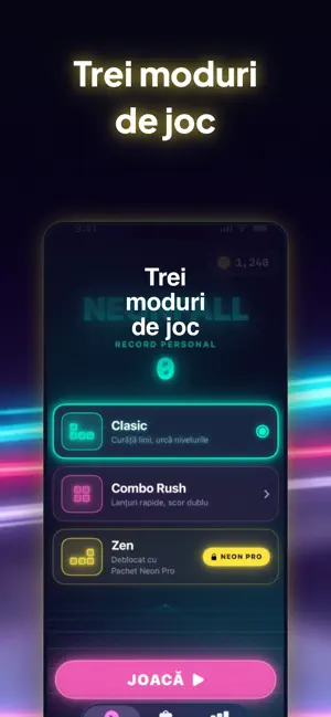 NeonFall: Block Stacker screenshot 3