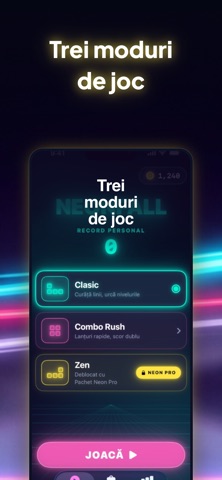 NeonFall: Block Stacker Screenshot 3 of 5