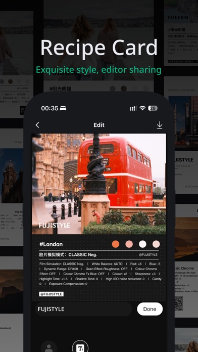 FujiStyle - Film Recipes Frame Screenshot